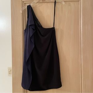 All Saints one shoulder mini dress